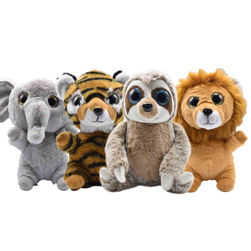 big eyed plush animals