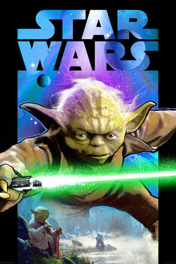 Star Wars Yoda Green Lightsaber - Red Dot